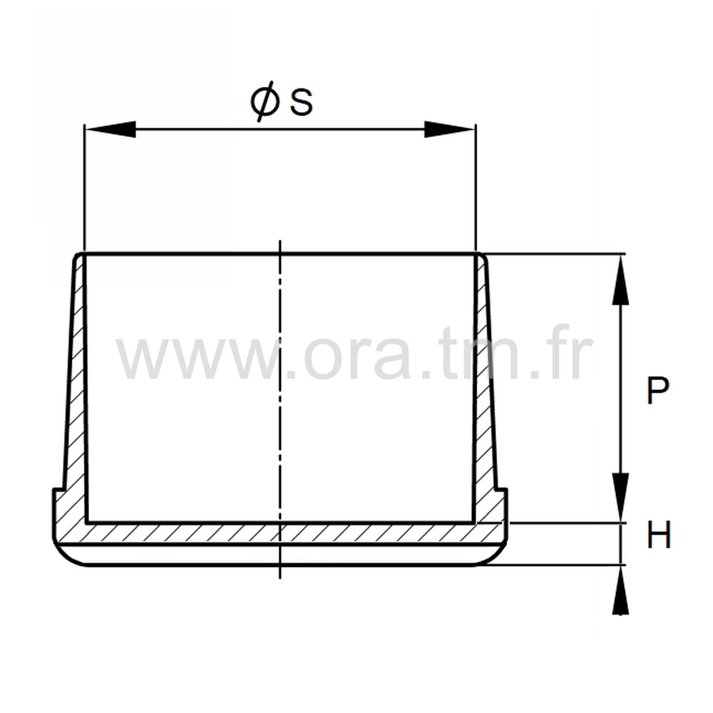 EEGT - EMBOUT ENVELOPPANT - TUBE CYLINDRIQUE