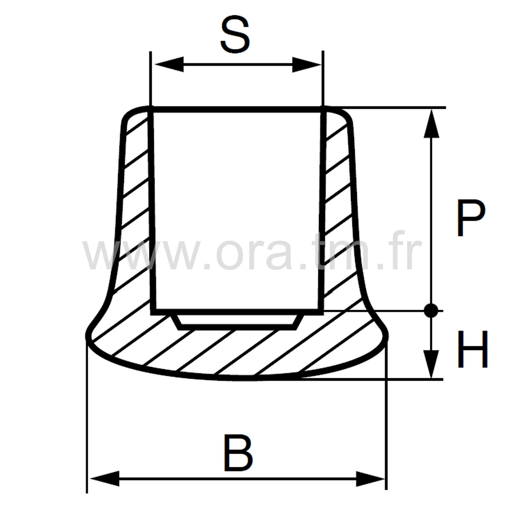 EEH - EMBOUT ENVELOPPANT - TUBE CYLINDRIQUE