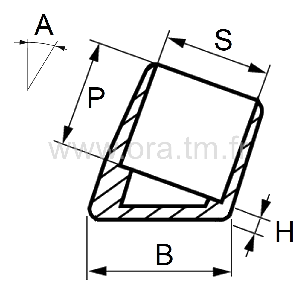 EEI - EMBOUT ENVELOPPANT - TUBE CYLINDRIQUE