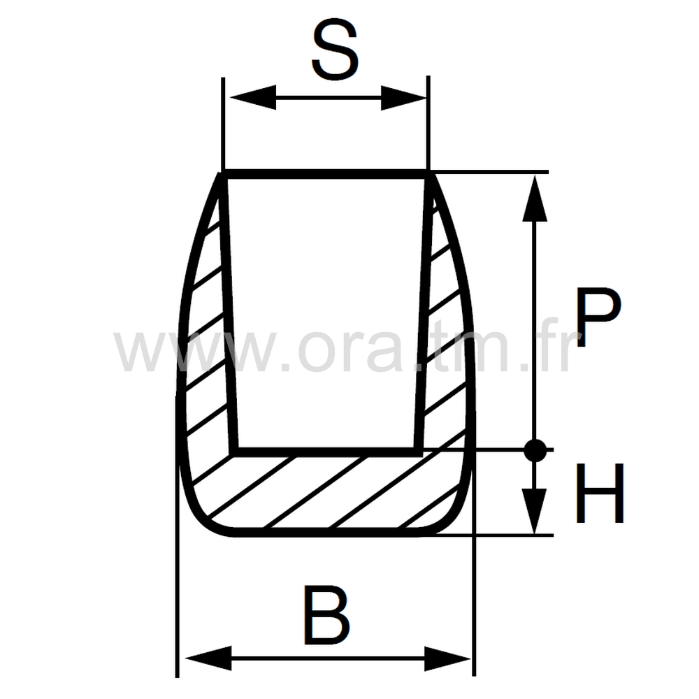 EEJ - EMBOUT ENVELOPPANT - TUBE CYLINDRIQUE