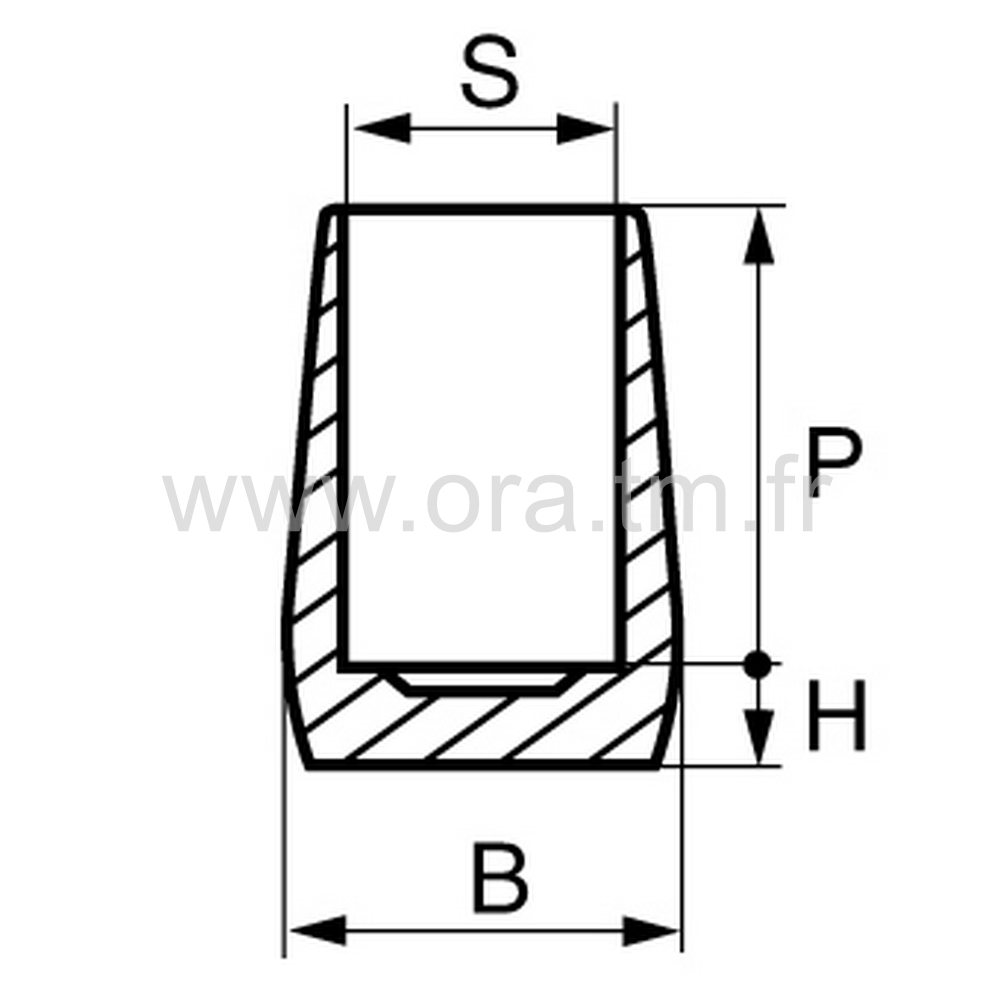 EEL - EMBOUT ENVELOPPANT - TUBE CYLINDRIQUE