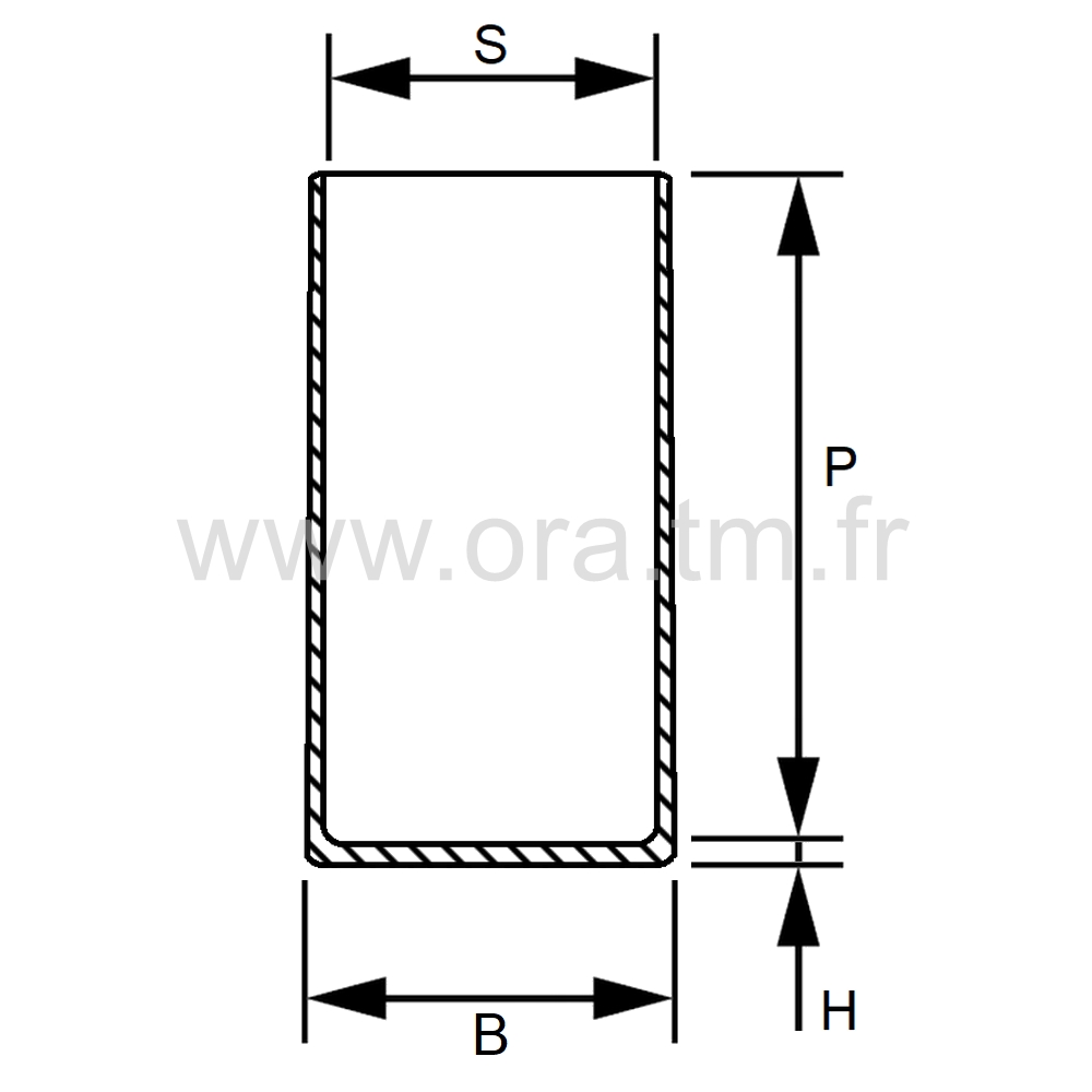 EELT - EMBOUT ENVELOPPANT - TUBE CYLINDRIQUE