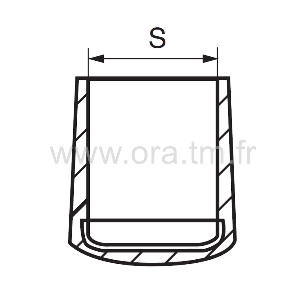 EEM - EMBOUT ENVELOPPANT - TUBE CYLINDRIQUE