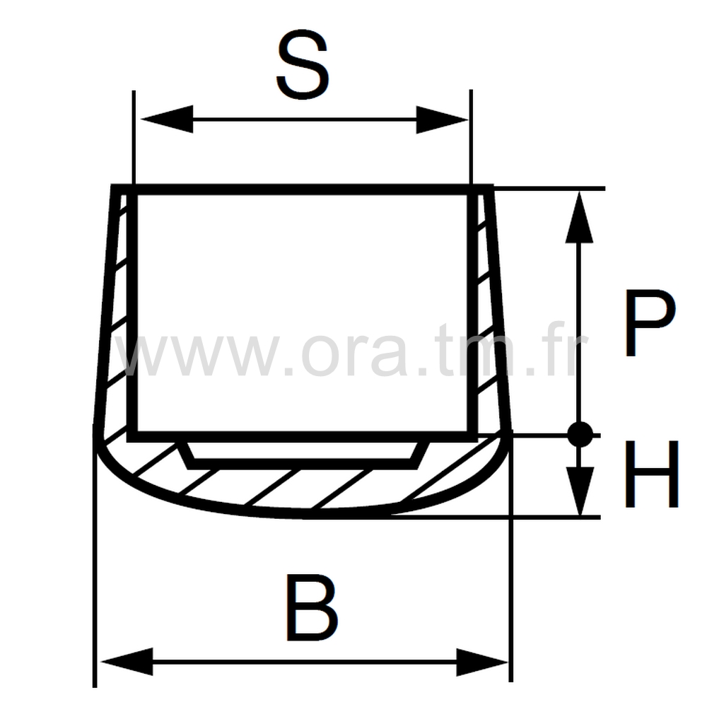 EEP - EMBOUT ENVELOPPANT - TUBE CYLINDRIQUE