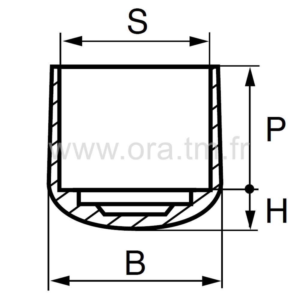 EEQ - EMBOUT ENVELOPPANT - TUBE CYLINDRIQUE