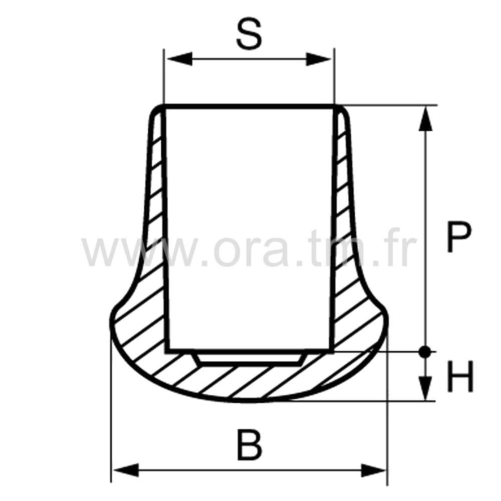 EES - EMBOUT ENVELOPPANT - TUBE CYLINDRIQUE