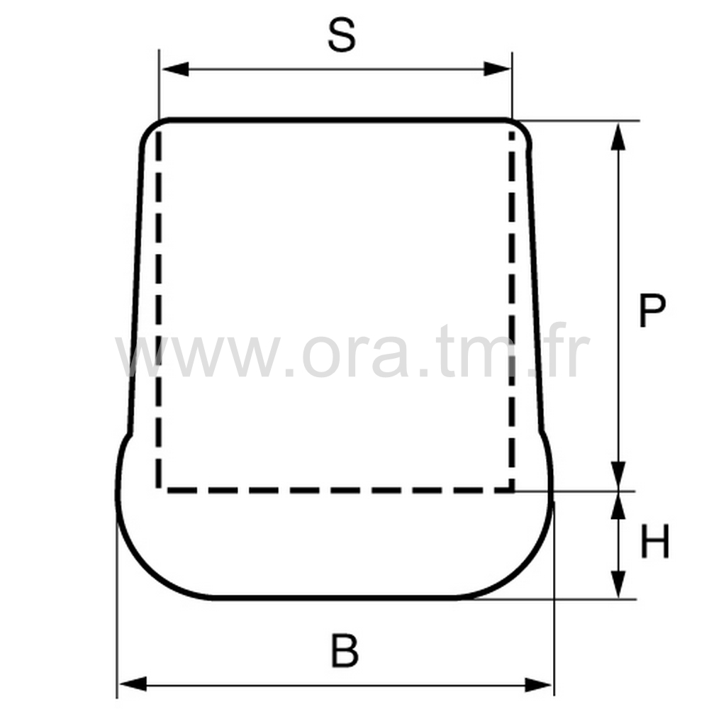 EESO - EMBOUT ENVELOPPANT - TUBE MEPLAT CHANTS RONDS