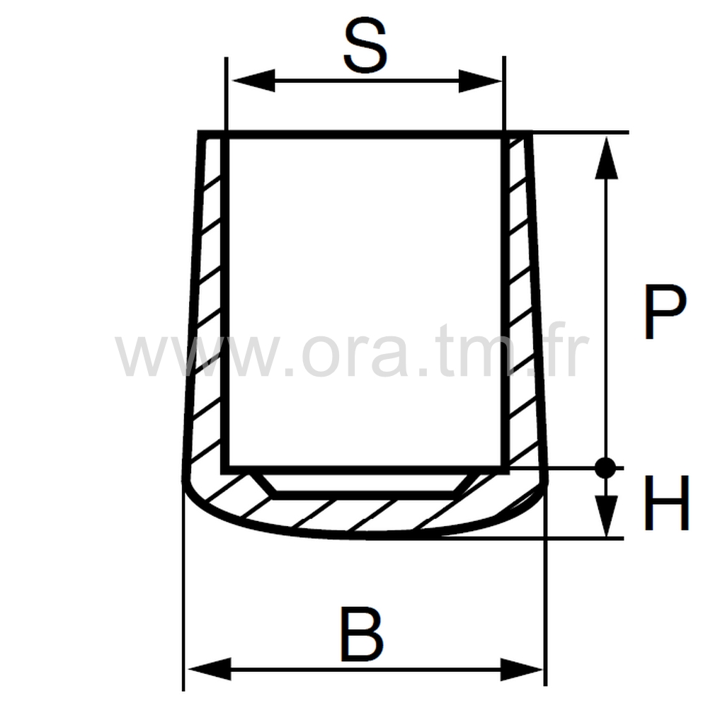 EEX - EMBOUT ENVELOPPANT - TUBE CYLINDRIQUE