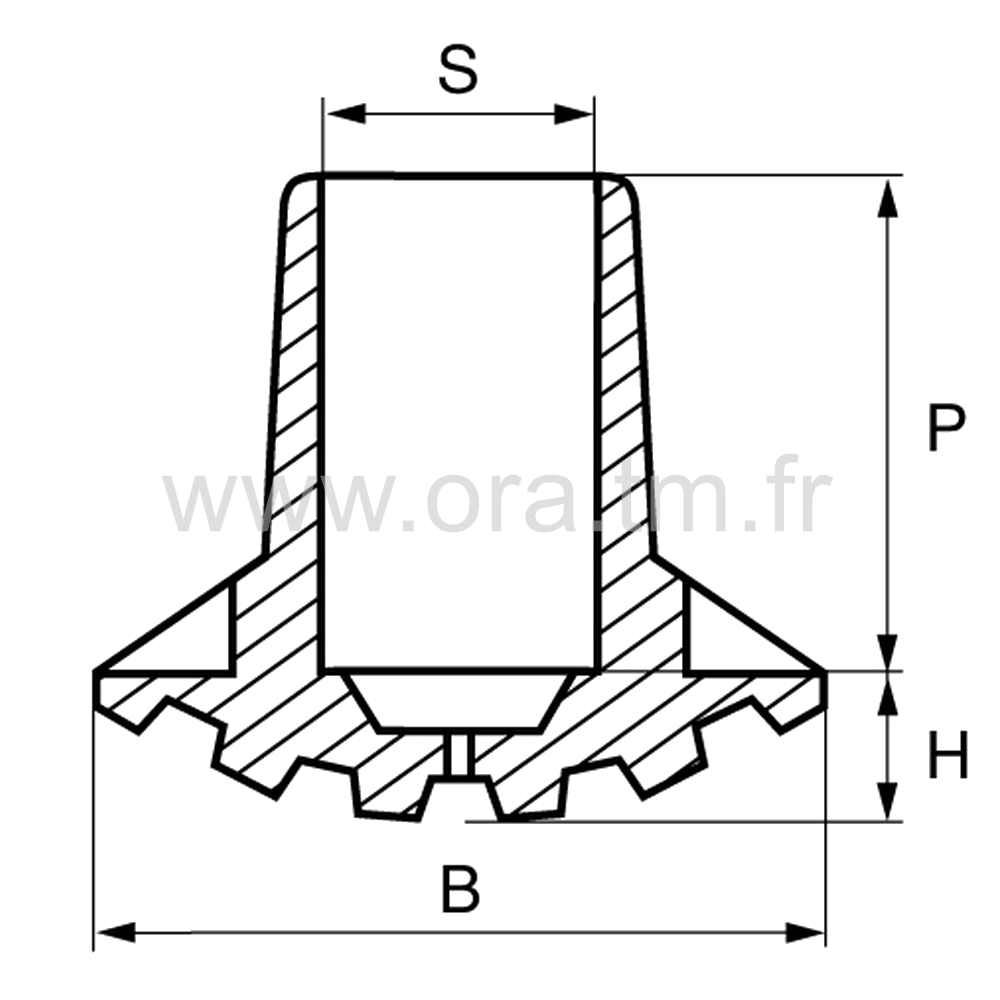 EEY - EMBOUT ENVELOPPANT - TUBE CYLINDRIQUE