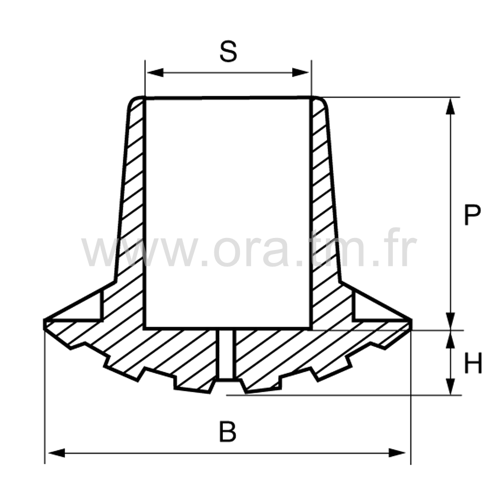 EEYO - EMBOUT ENVELOPPANT - TUBE MEPLAT CHANTS RONDS