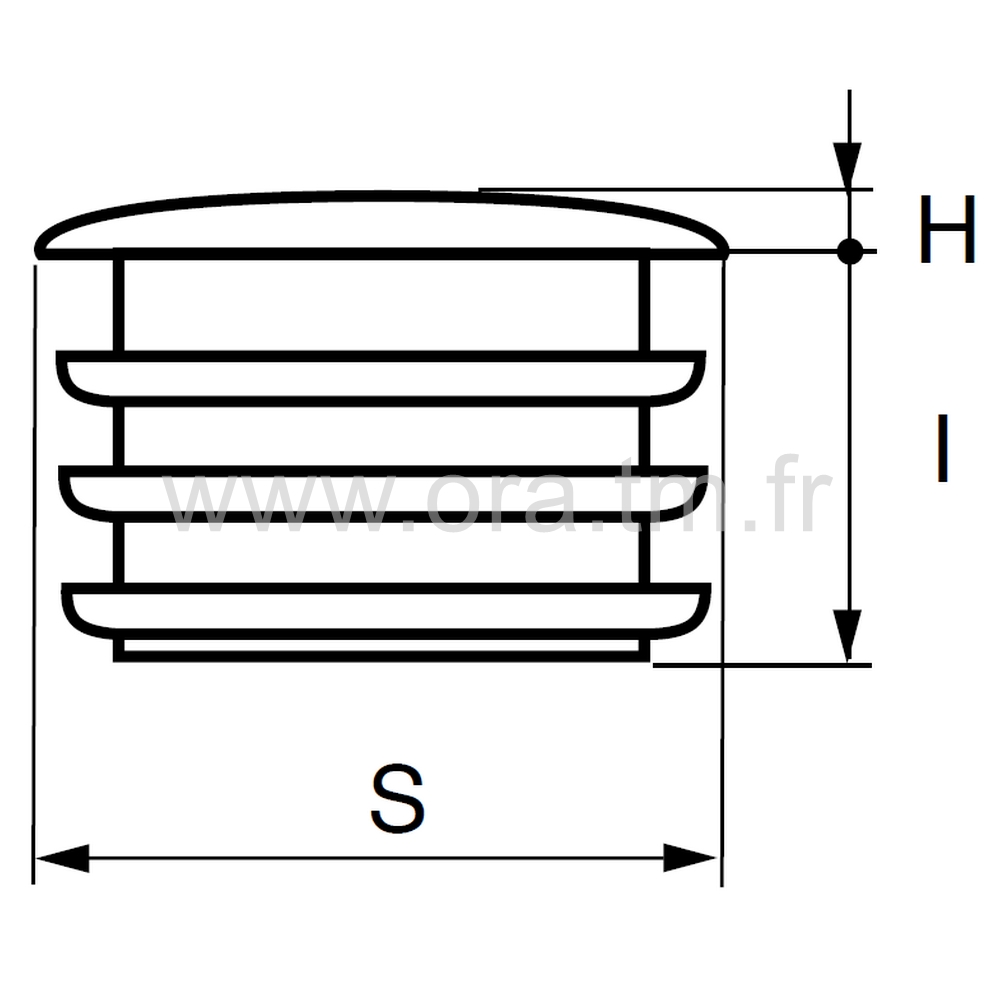 EFA - COUVRE TUBE A AILETTES - TUBE CARRE