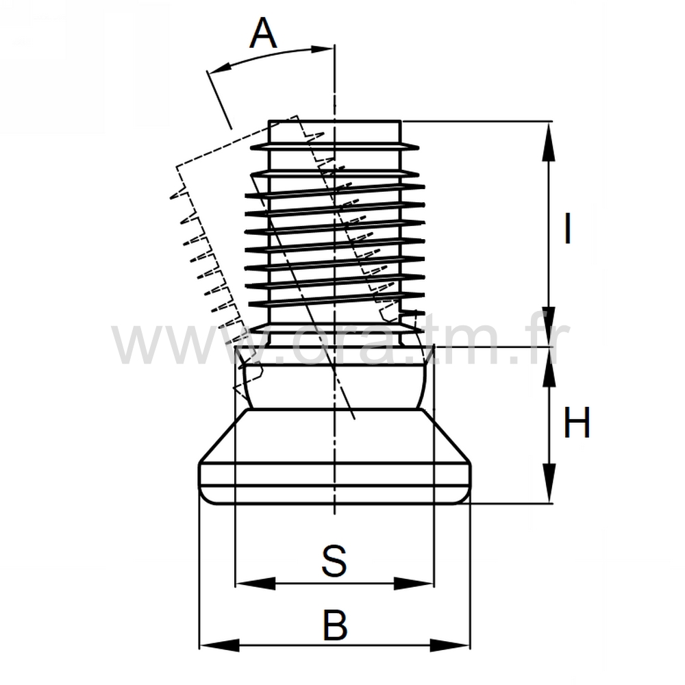 EGP - EMBOUT ORIENTABLE - TUBE CYLINDRIQUE