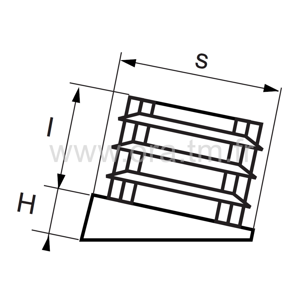 EIO - EMBOUT INCLINE A AILETTES - TUBE MEPLAT CHANTS RONDS