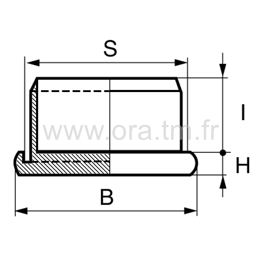 ELY - EMBOUT A INSERER - TUBE CYLINDRIQUE