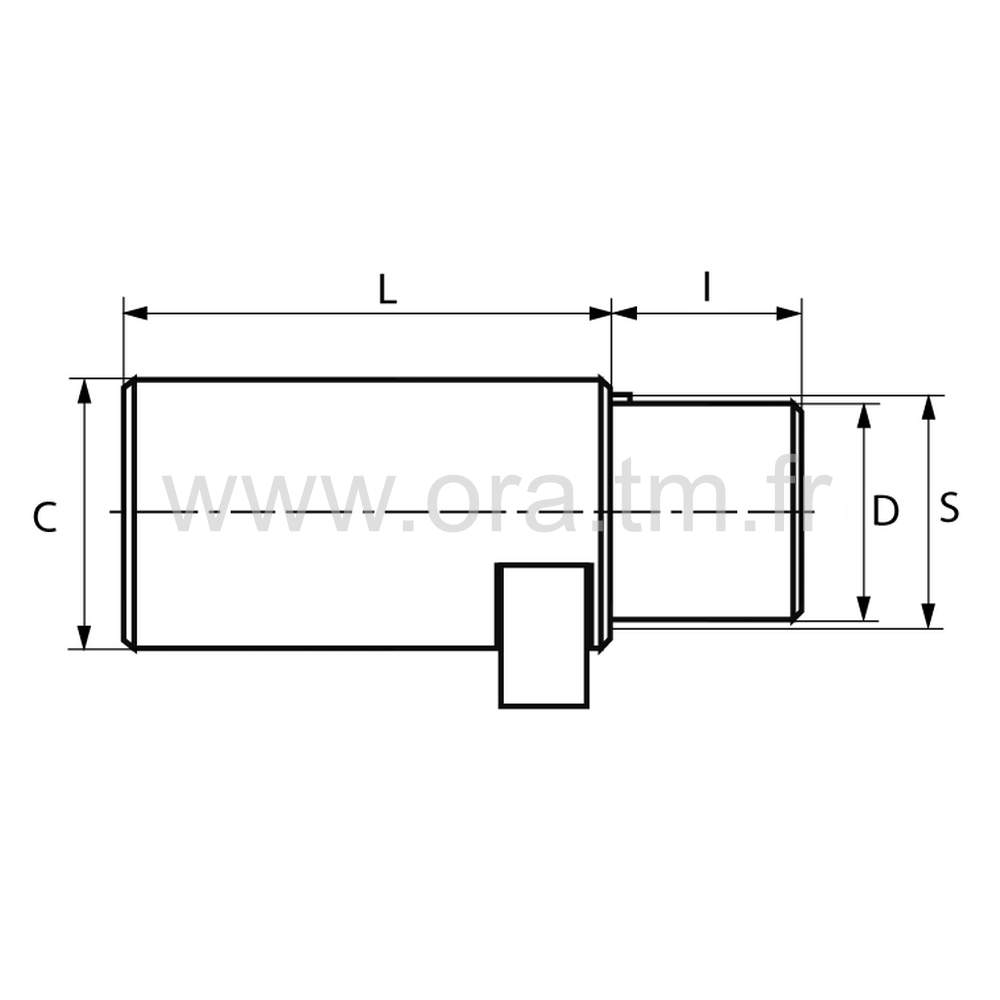 EPR - EMBOUT TUBE TRAVERSE - TUBE CYLINDRIQUE