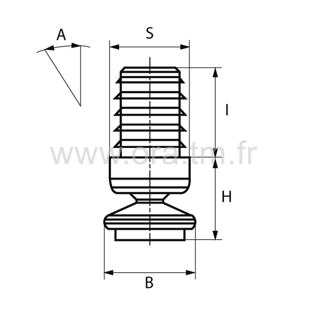 ERAFE - EMBOUT ORIENTABLE - TUBE CYLINDRIQUE