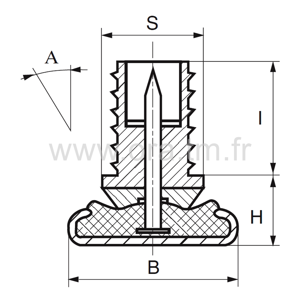 ERB - EMBOUT ORIENTABLE - TUBE CYLINDRIQUE