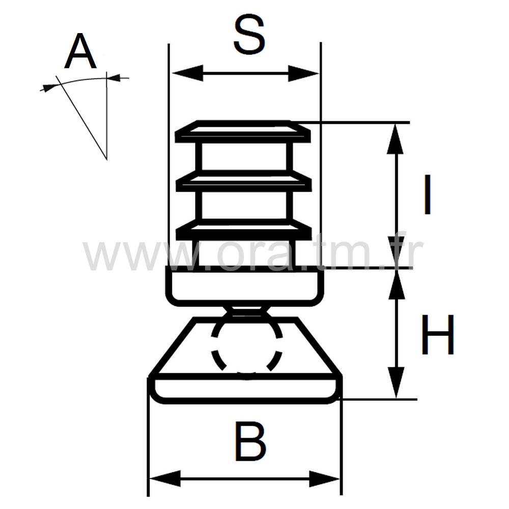 ERP - EMBOUT ORIENTABLE - TUBE CYLINDRIQUE