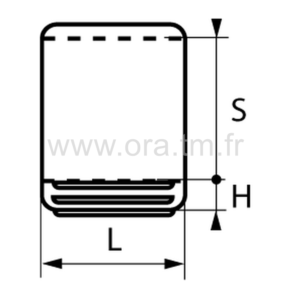 ESA - EMBOUT TRAINEAU A PINCER - TUBE CYLINDRIQUE