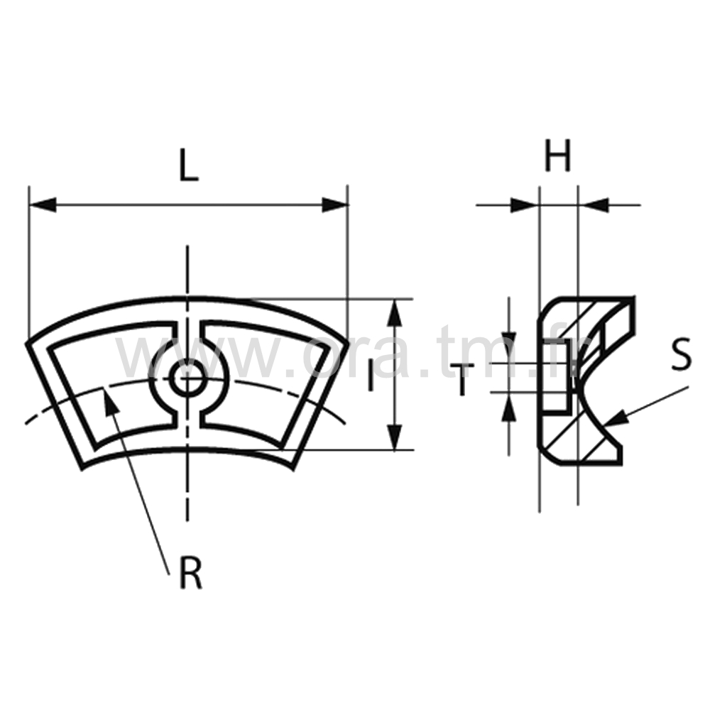 ESBC - EMBOUT TRAINEAU - TUBE CYLINDRIQUE