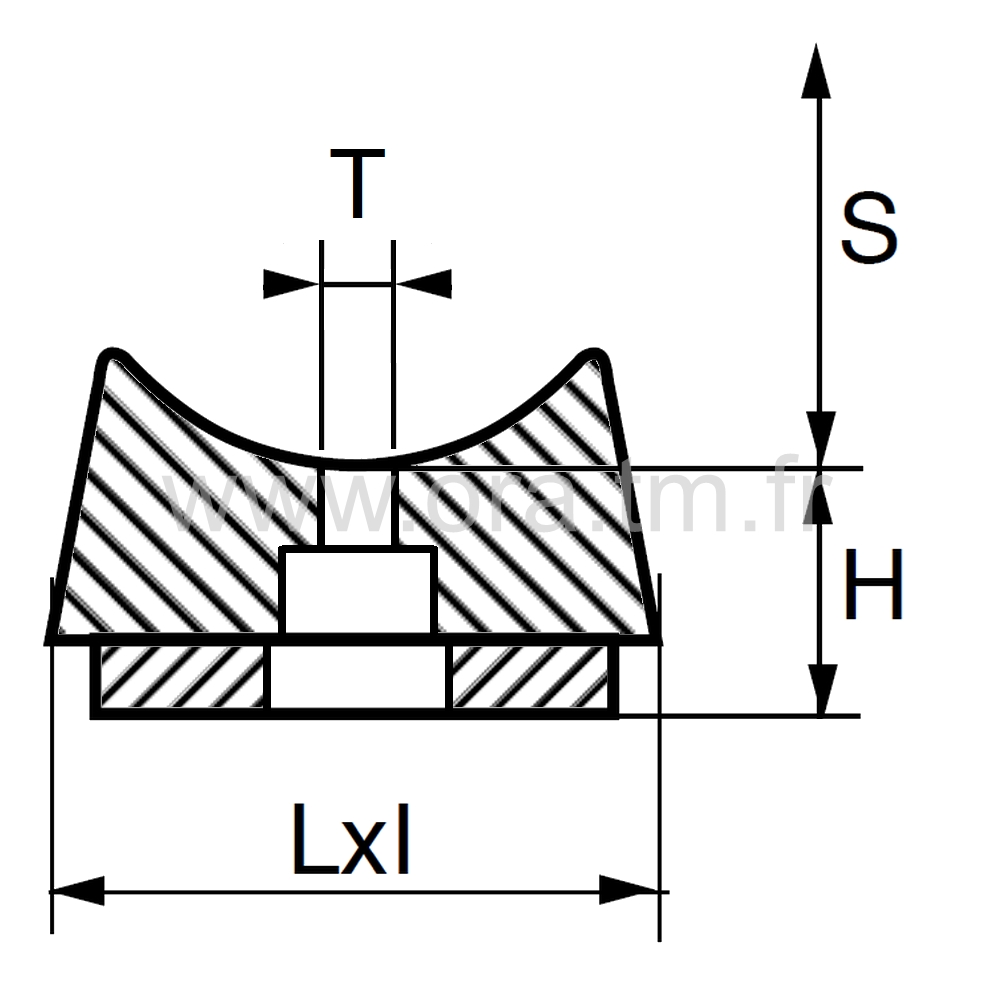 ESBFE - EMBOUT TRAINEAU - TUBE CYLINDRIQUE