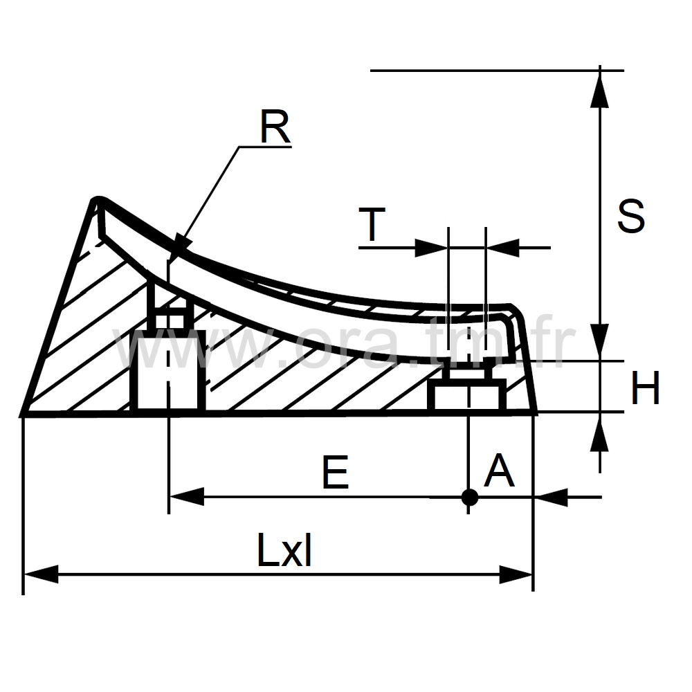 ESD - EMBOUT TRAINEAU - TUBE CYLINDRIQUE