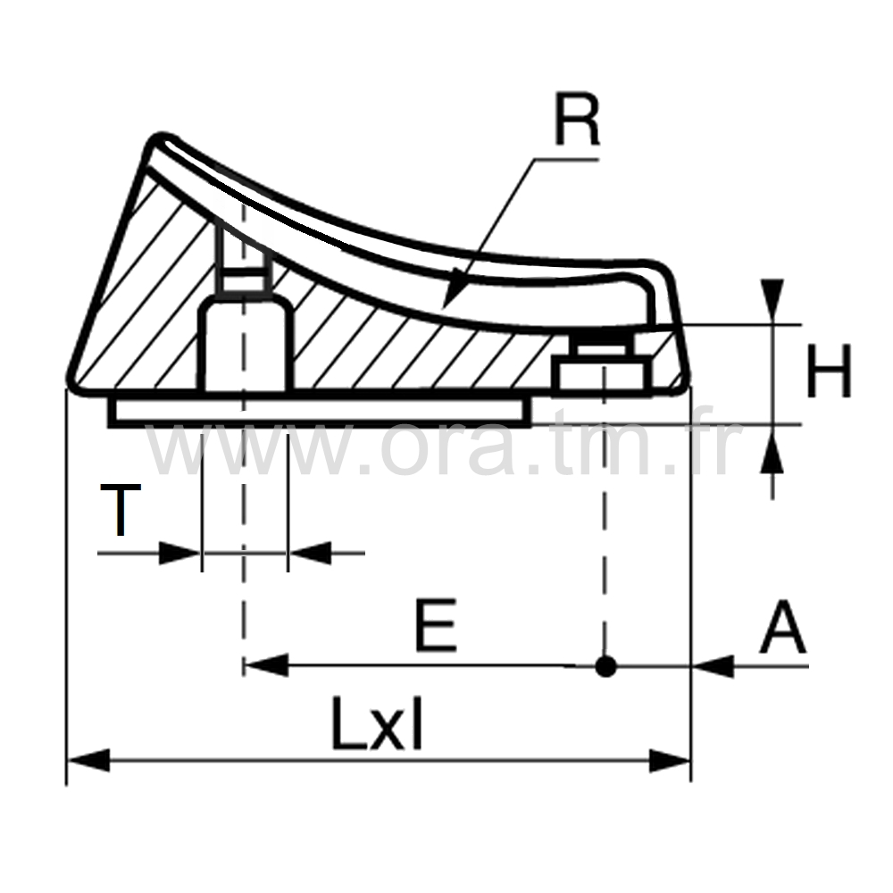 ESDFE - EMBOUT TRAINEAU - TUBE CYLINDRIQUE