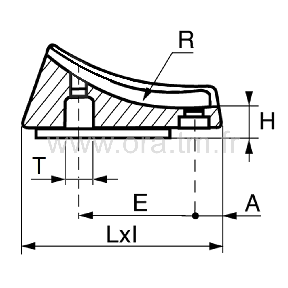 ESDGL - EMBOUT TRAINEAU - TUBE CYLINDRIQUE