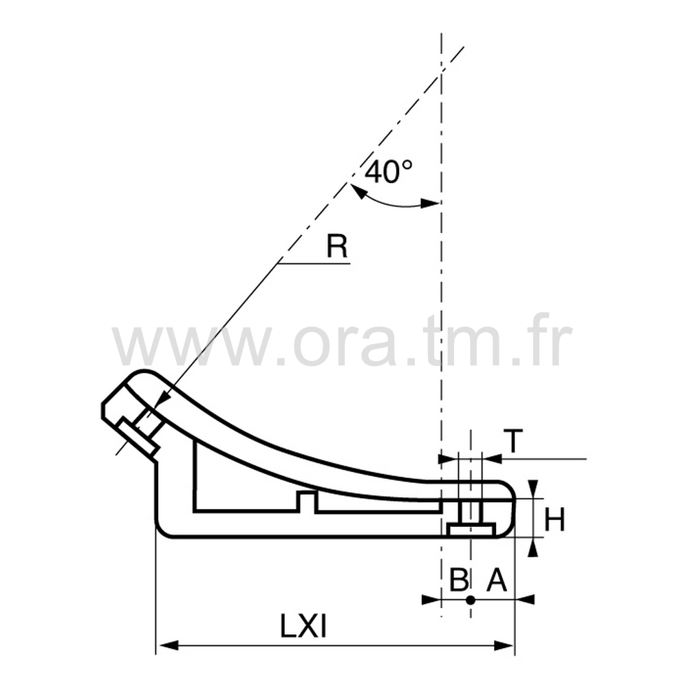 ESGO - EMBOUT TRAINEAU - TUBE MEPLAT CHANTS RONDS