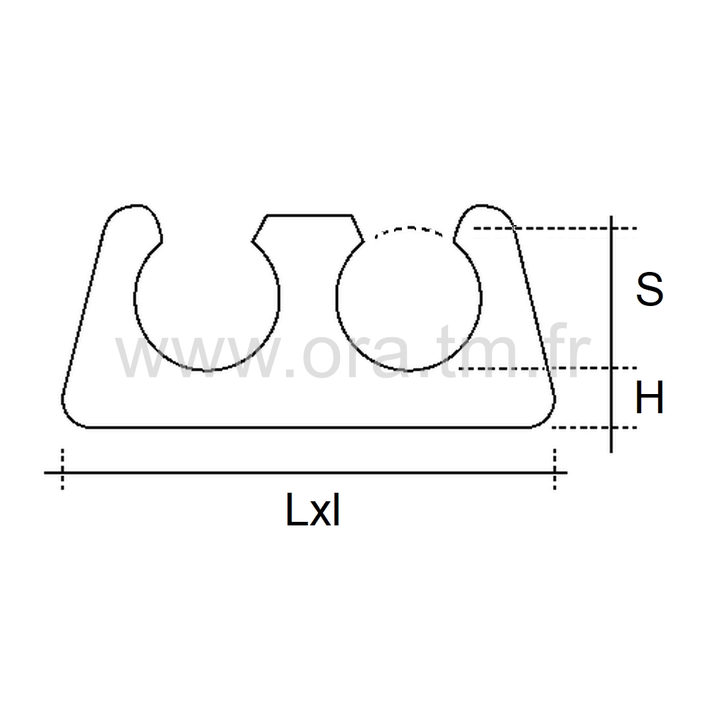 ESK2T - EMBOUT TRAINEAU A PINCER - TUBE CYLINDRIQUE