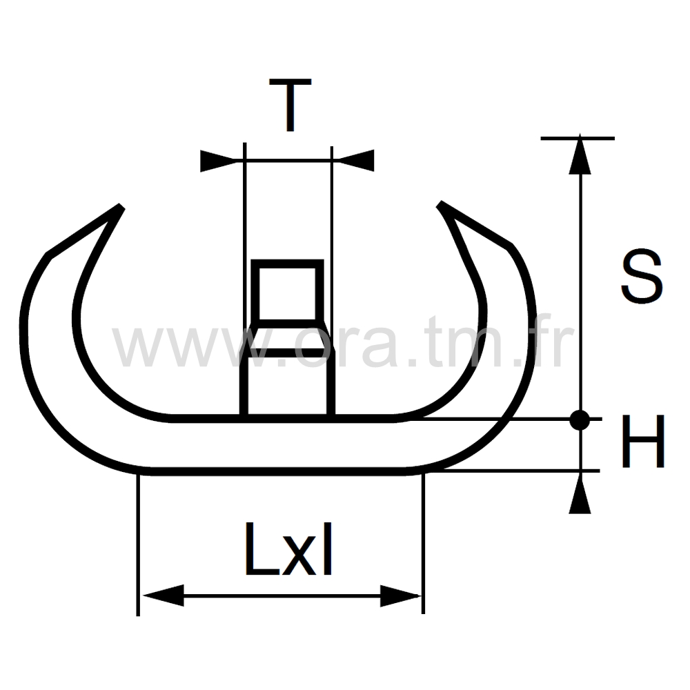 ESKO - EMBOUT TRAINEAU A PINCER - TUBE MEPLAT CHANTS RONDS