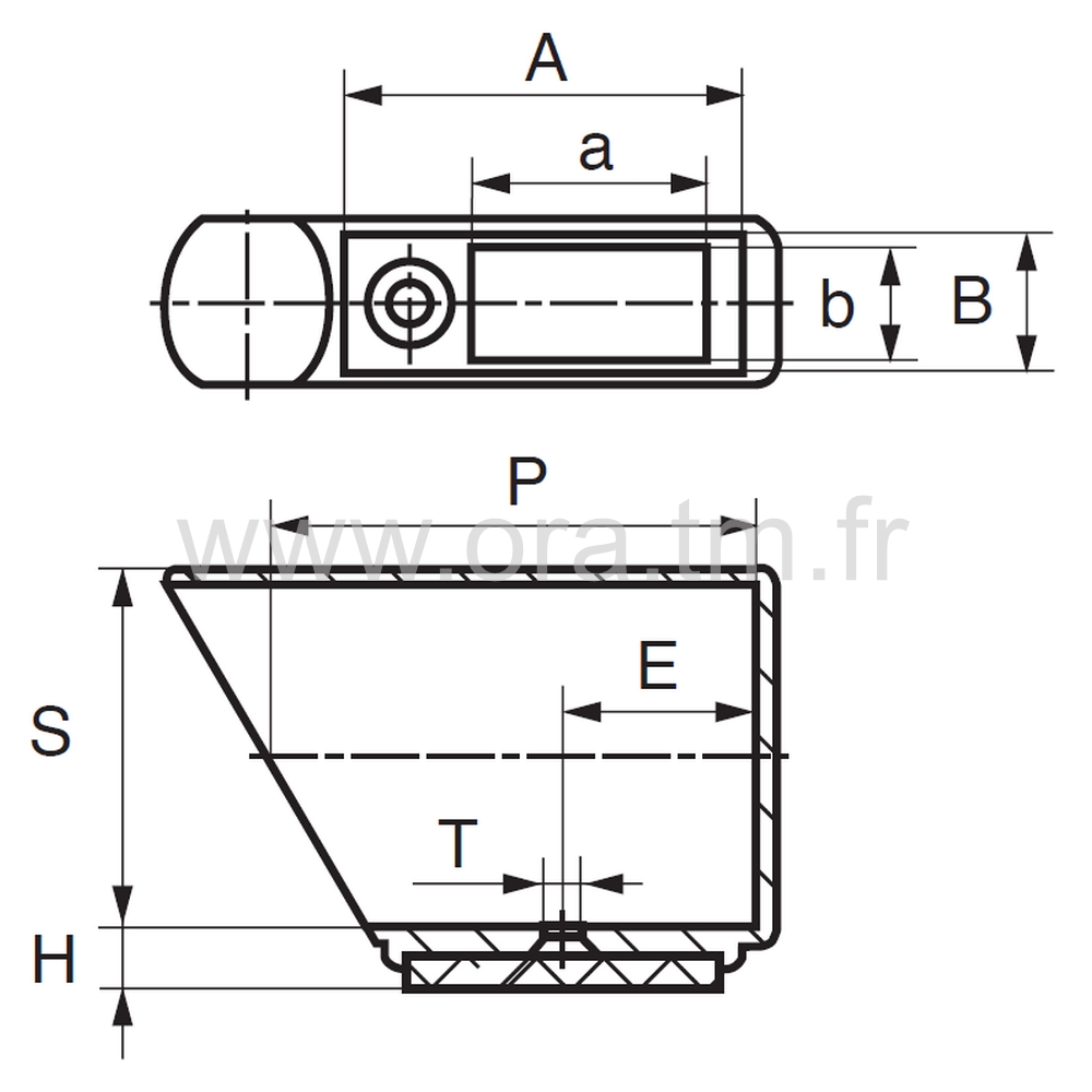 ESMOAM - EMBOUT TRAINEAU - TUBE MEPLAT CHANTS RONDS