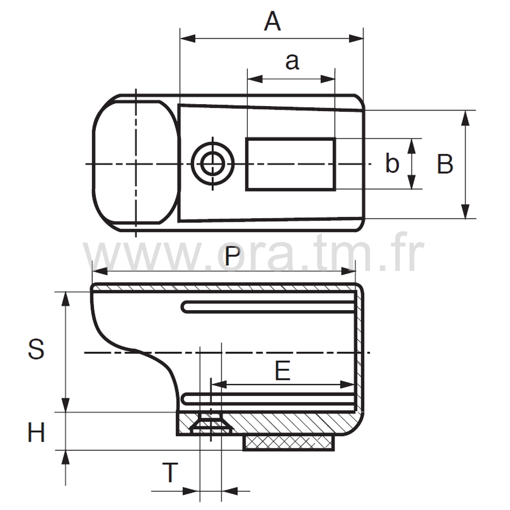 ETOFE - EMBOUT TRAINEAU - TUBE MEPLAT CHANTS RONDS