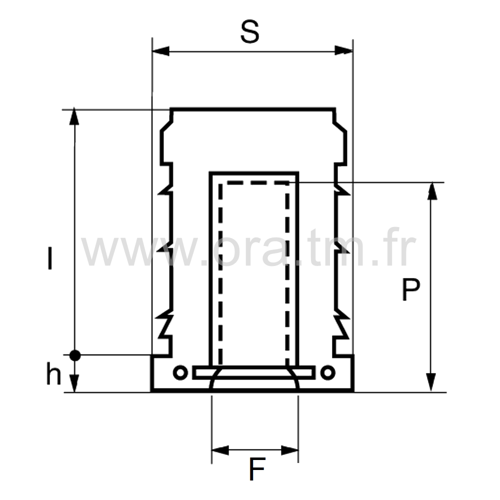 IDR - INSERTION PORTE ROULETTE - TUBE RECTANGLE