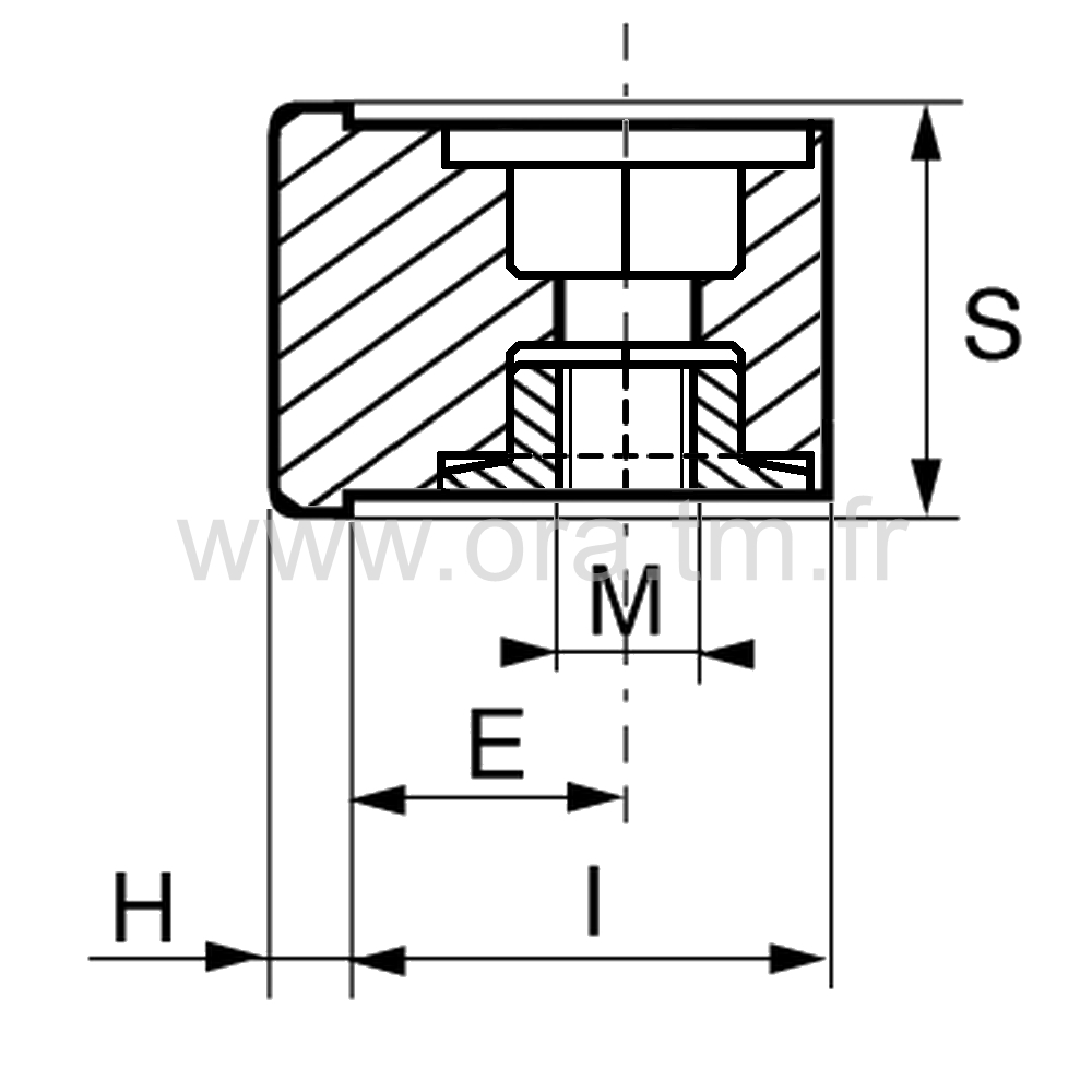 IHCS - INSERTION FILETEE - TUBE CARRE