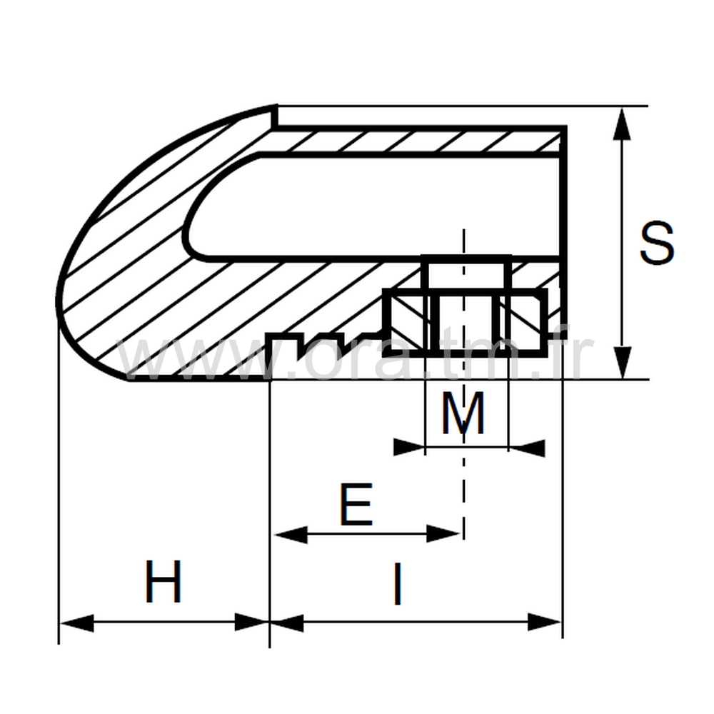 IHRAL - INSERTION FILETEE - TUBE RECTANGULAIRE