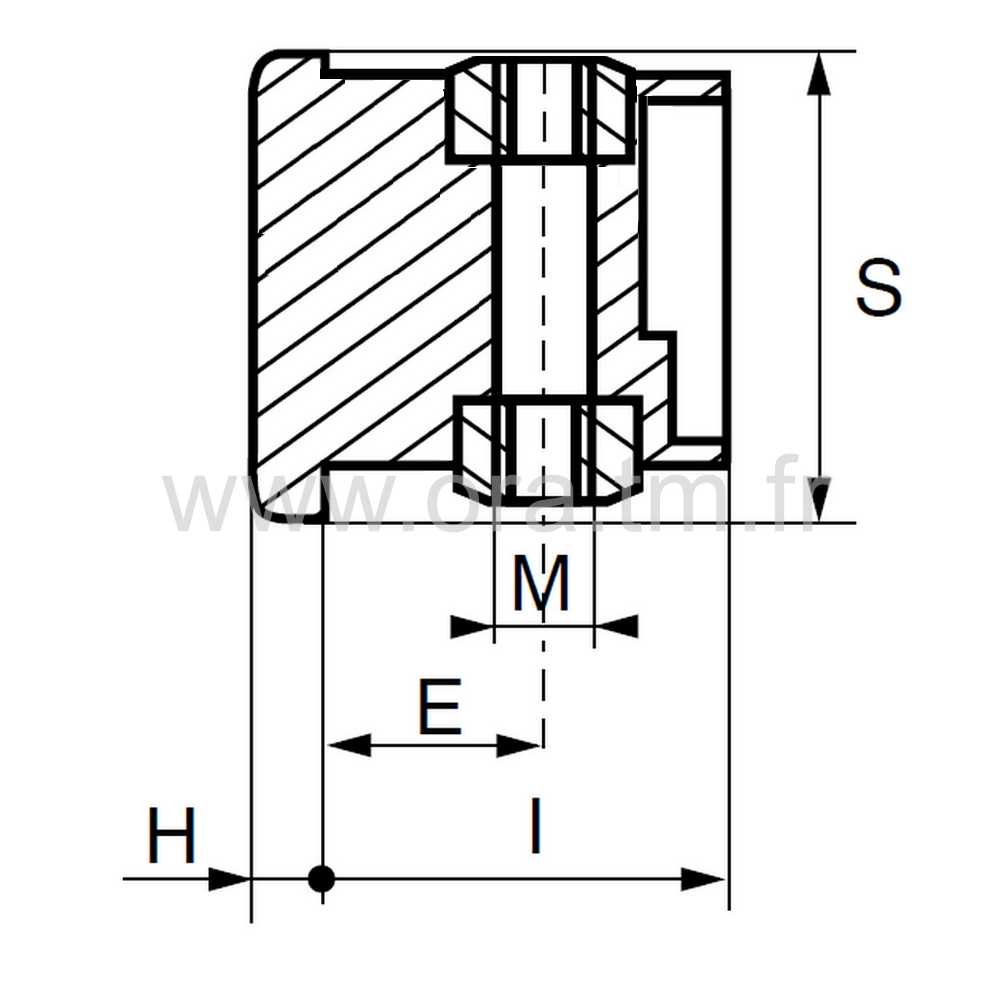 IHRS - INSERTION FILETEE - TUBE RECTANGULAIRE