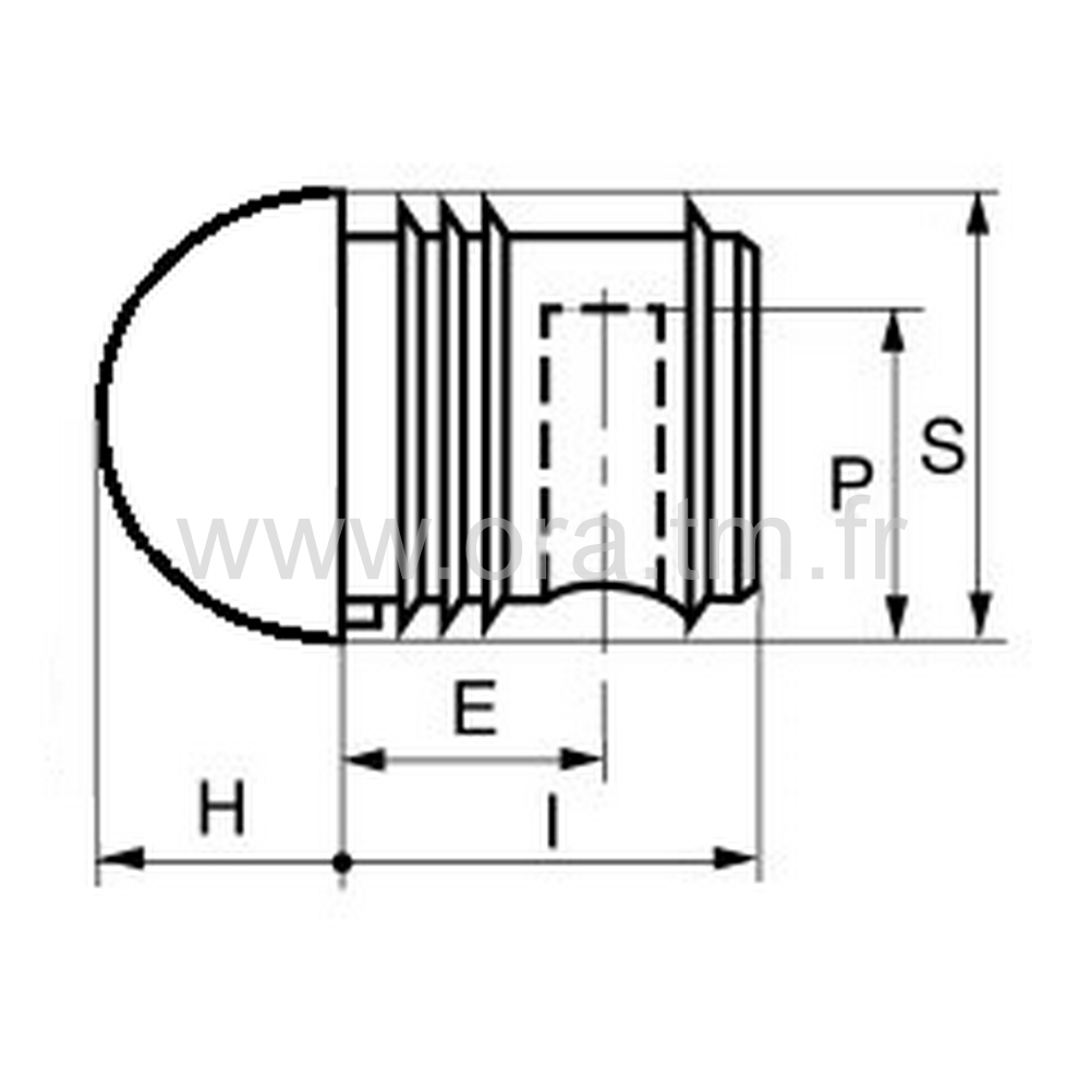 IHYSH - INSERTION FILETEE - TUBE CYLINDRIQUE