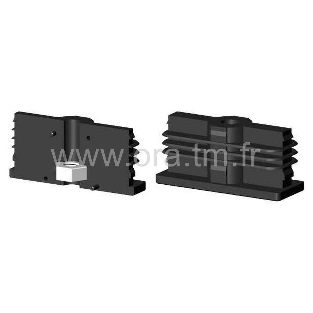 IORE - INSERTION FILETEE - TUBE RECTANGULAIRE