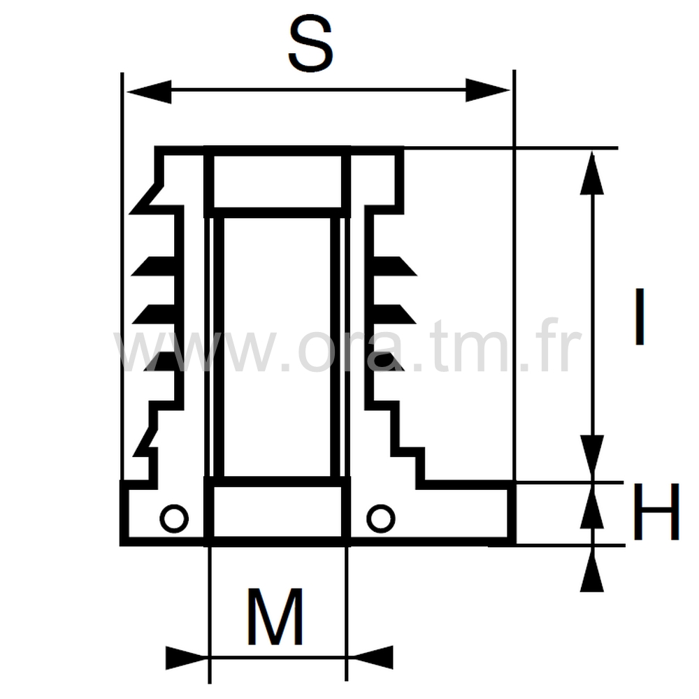 IOT - INSERTION FILETEE - TUBE TRIANGULAIRE