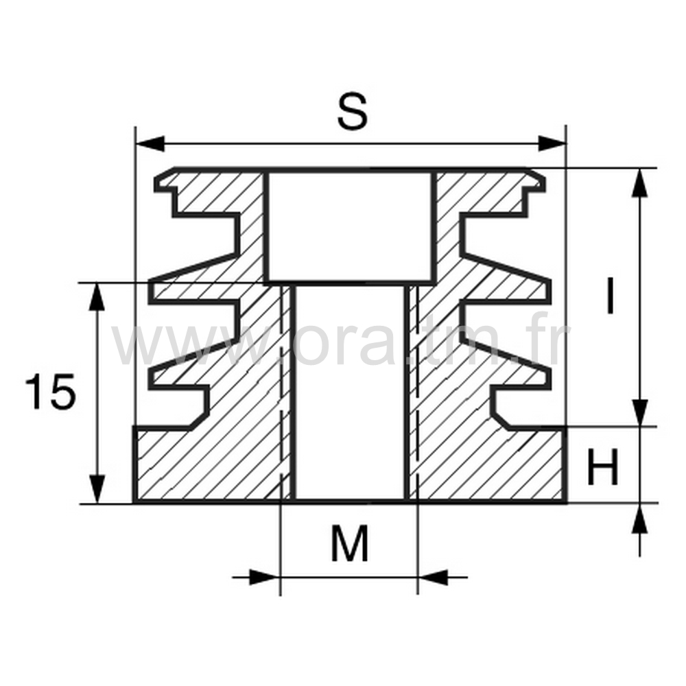 IPFP - INSERTION FILETEE - TUBE CARRE