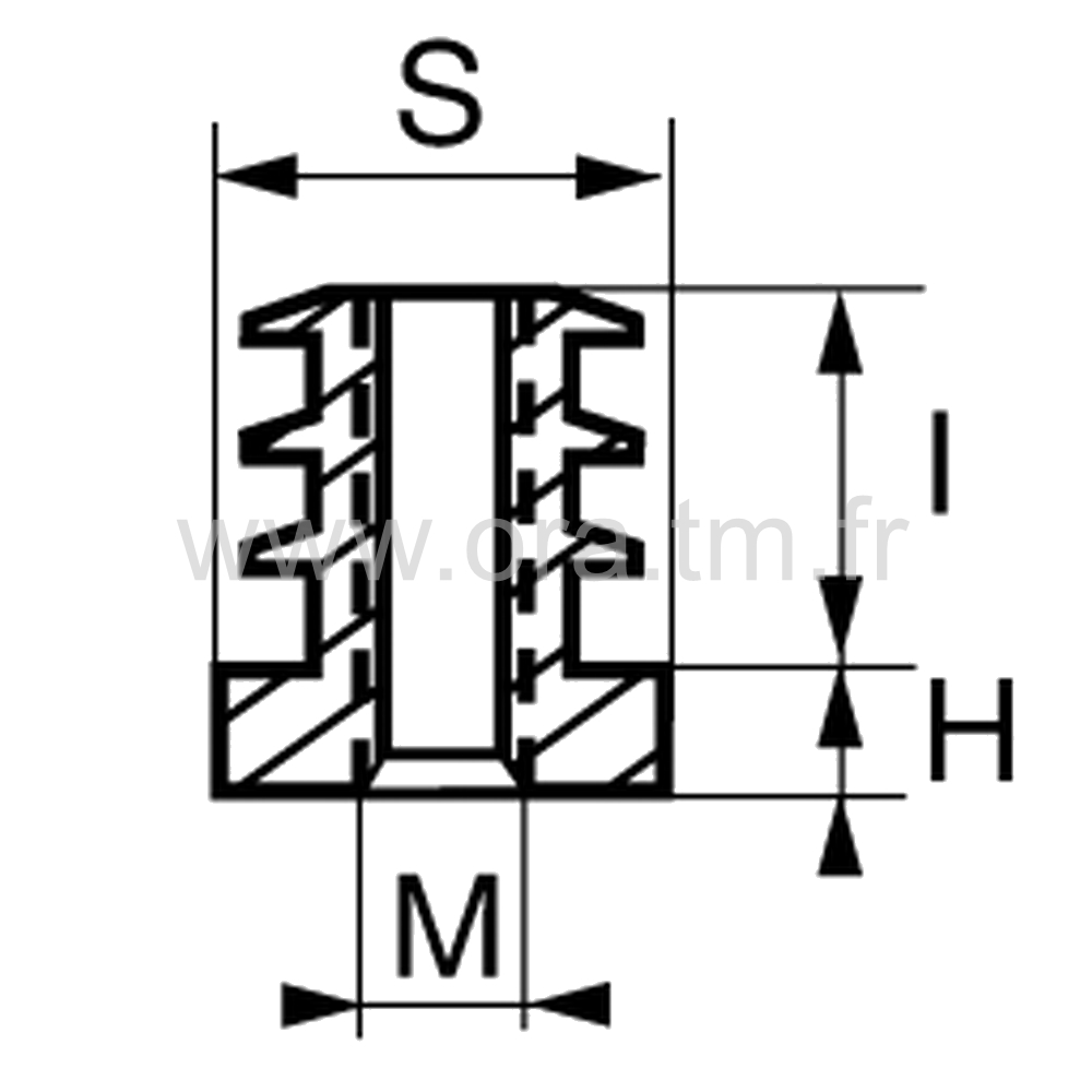 IPFY - INSERTION FILETEE - TUBE CYLINDRIQUE