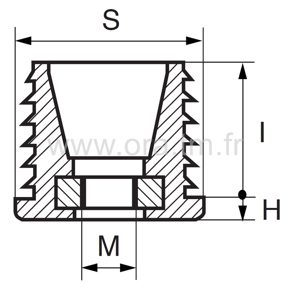 IPL - INSERTION FILETEE - TUBE CYLINDRIQUE