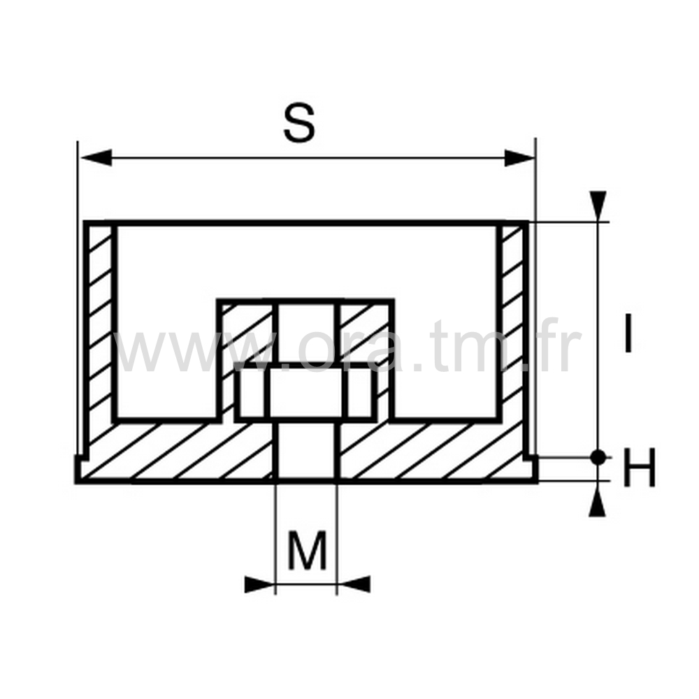 IPVE - INSERTION FILETEE - TUBE CYLINDRIQUE