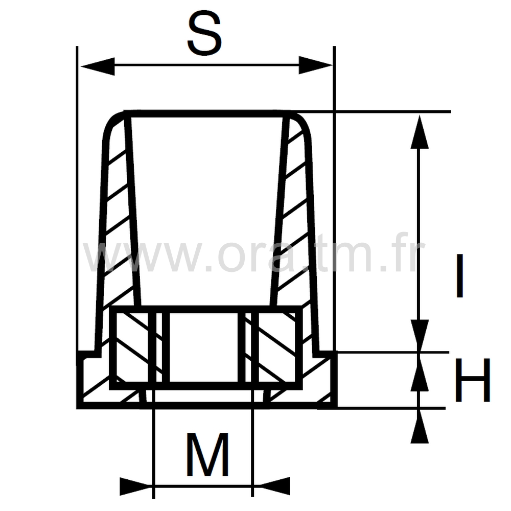 IPX - INSERTION FILETEE - TUBE CARRE