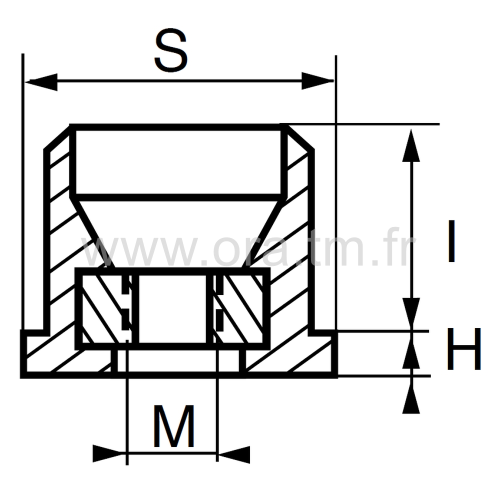 IPXY - INSERTION FILETEE - TUBE CYLINDRIQUE