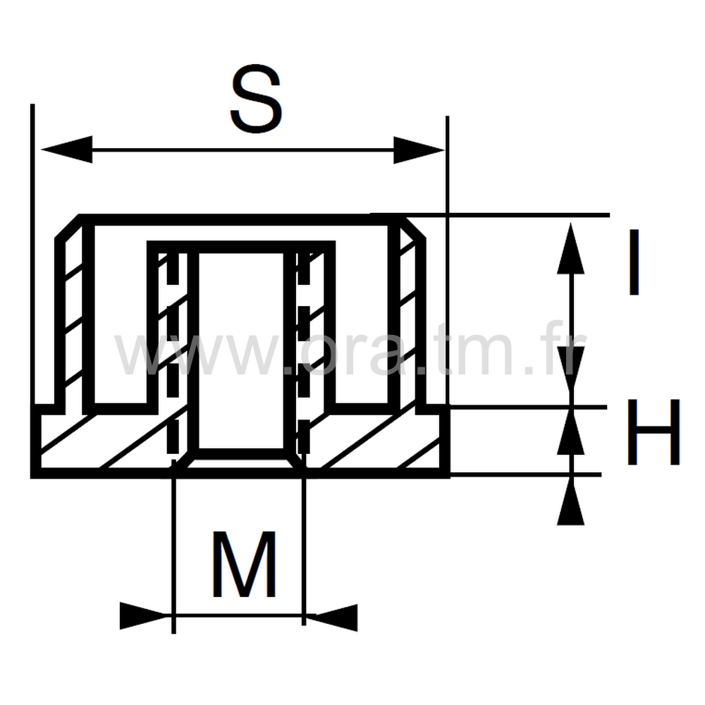 IZF - INSERTION METAL FILETE - TUBE CYLINDRIQUE