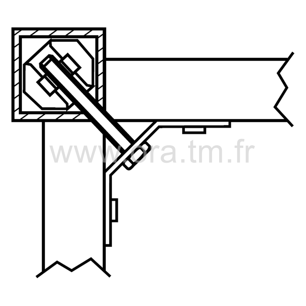 MAE - MANCHON D ASSEMBLAGE - TUBE CARRE