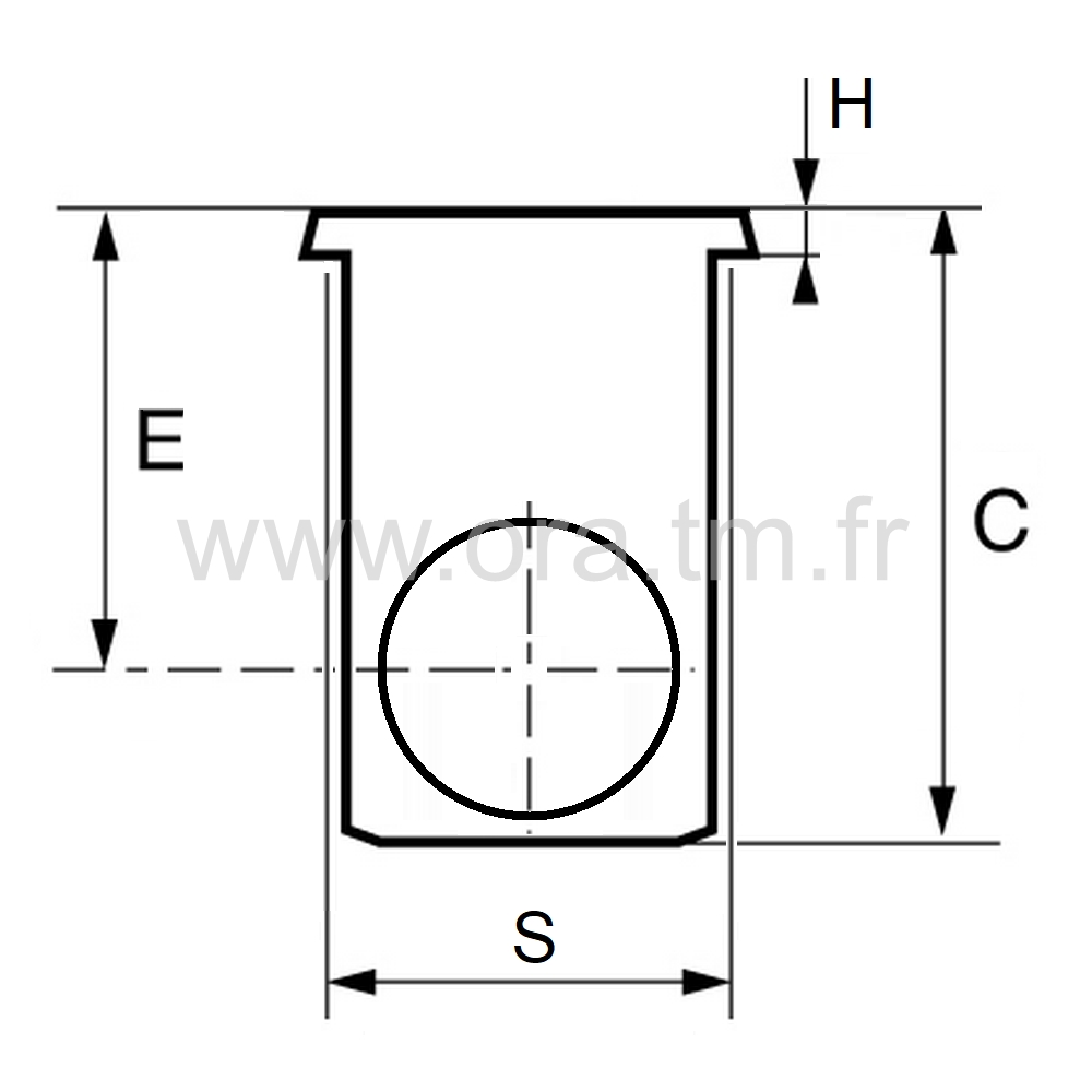 MC3D - INSERTION PORTE ROULETTE - TUBE CARRE