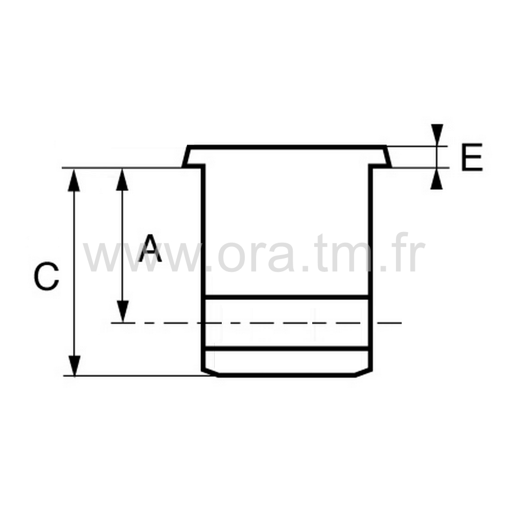 MR3D - INSERTION PORTE ROULETTE - TUBE RECTANGULAIRE